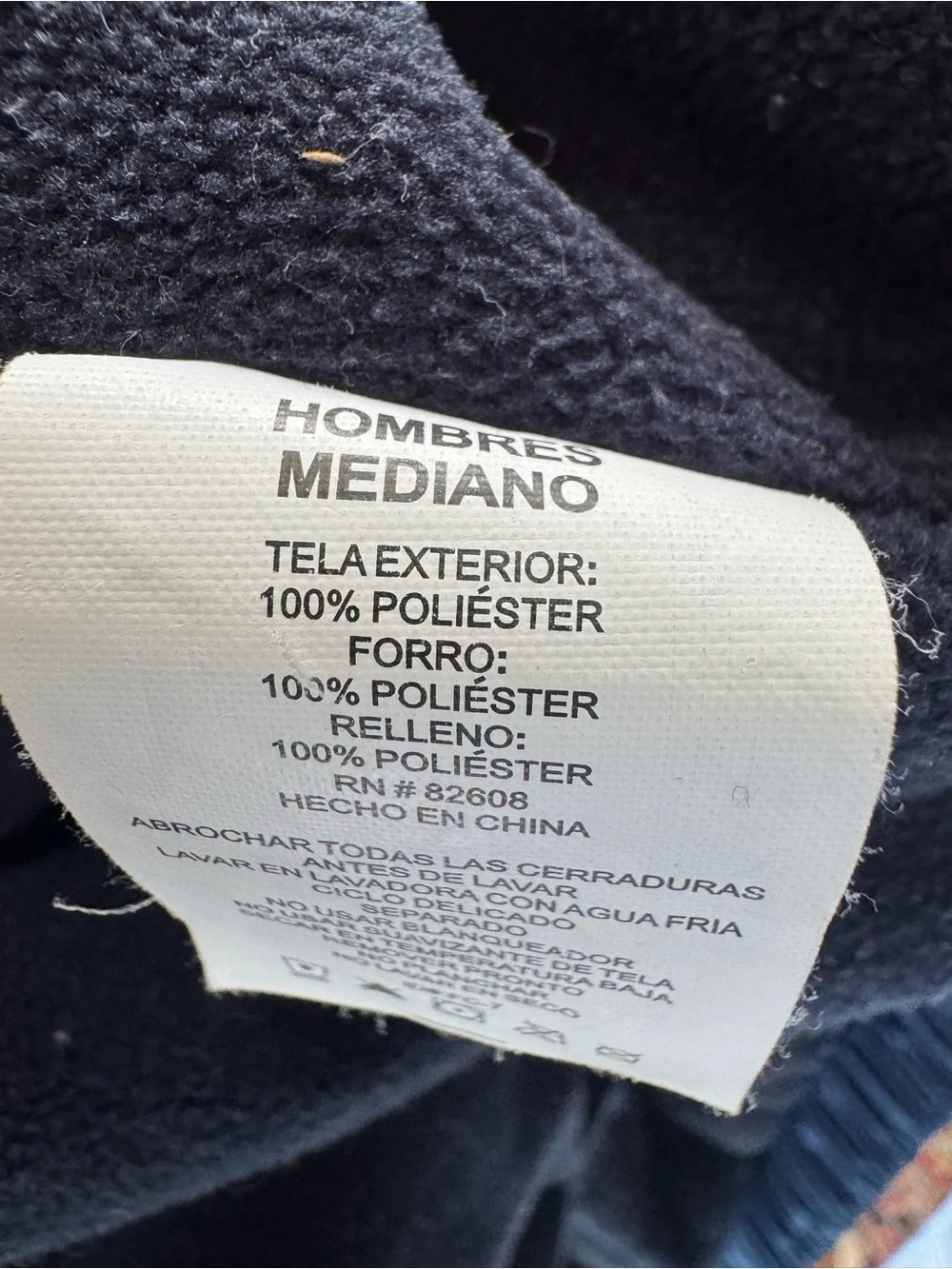 Free Country Blue Insulated Heavy Duty Winter coat Fleece Lined Hidden Hood M